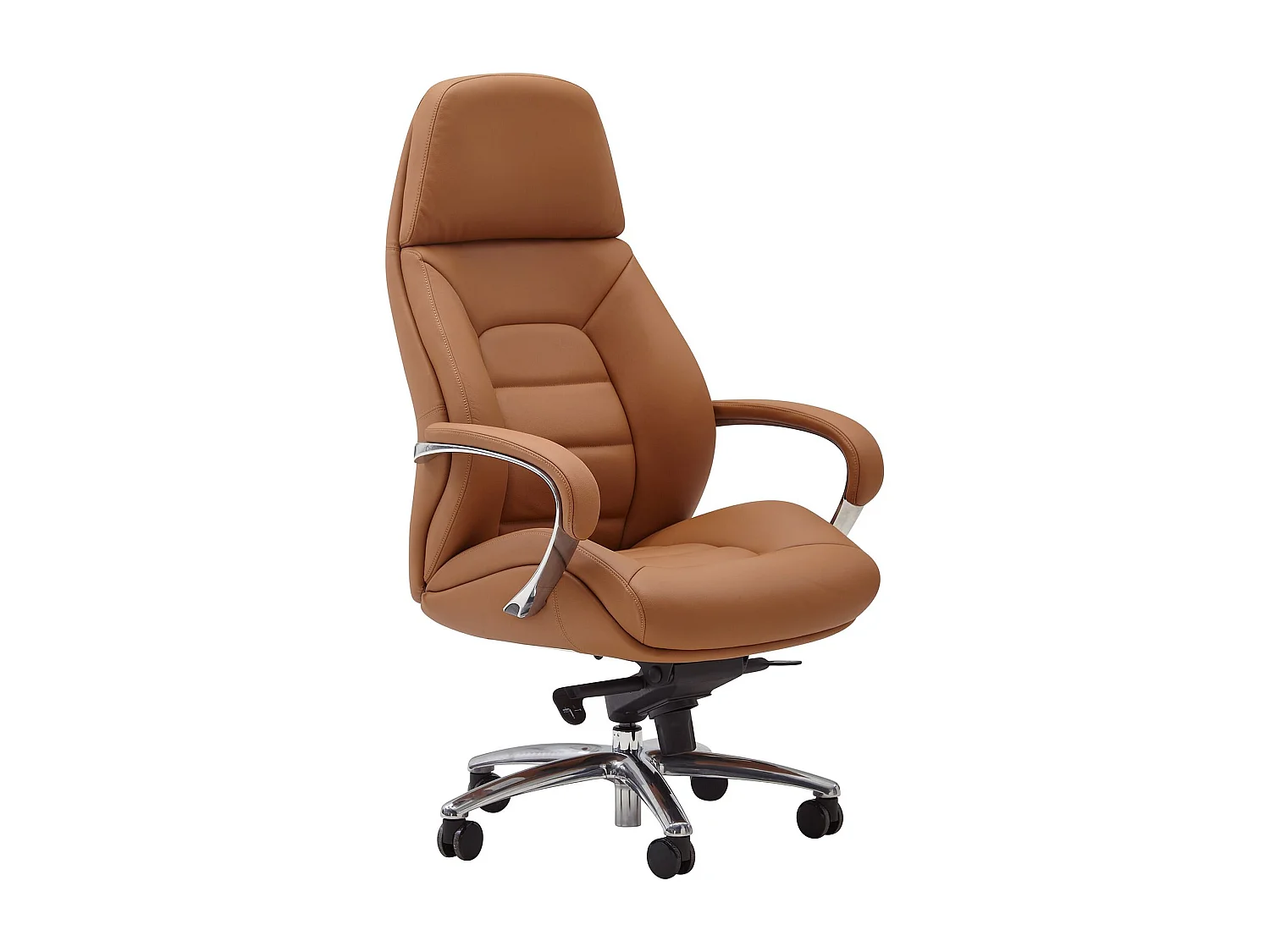 design bureaustoel hoes echt leer caramel bureaustoel