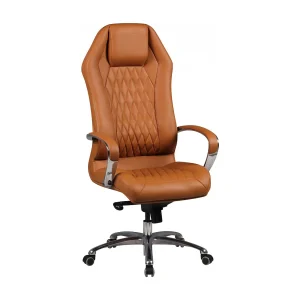 bureaustoel MONTEREY lederen bureaustoel Caramel 120KG