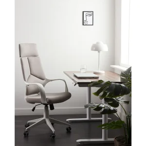 Bureaustoel Draaibaar DELIGHT Taupe Bureaustoel Draaibaar DELIGHT Taupe