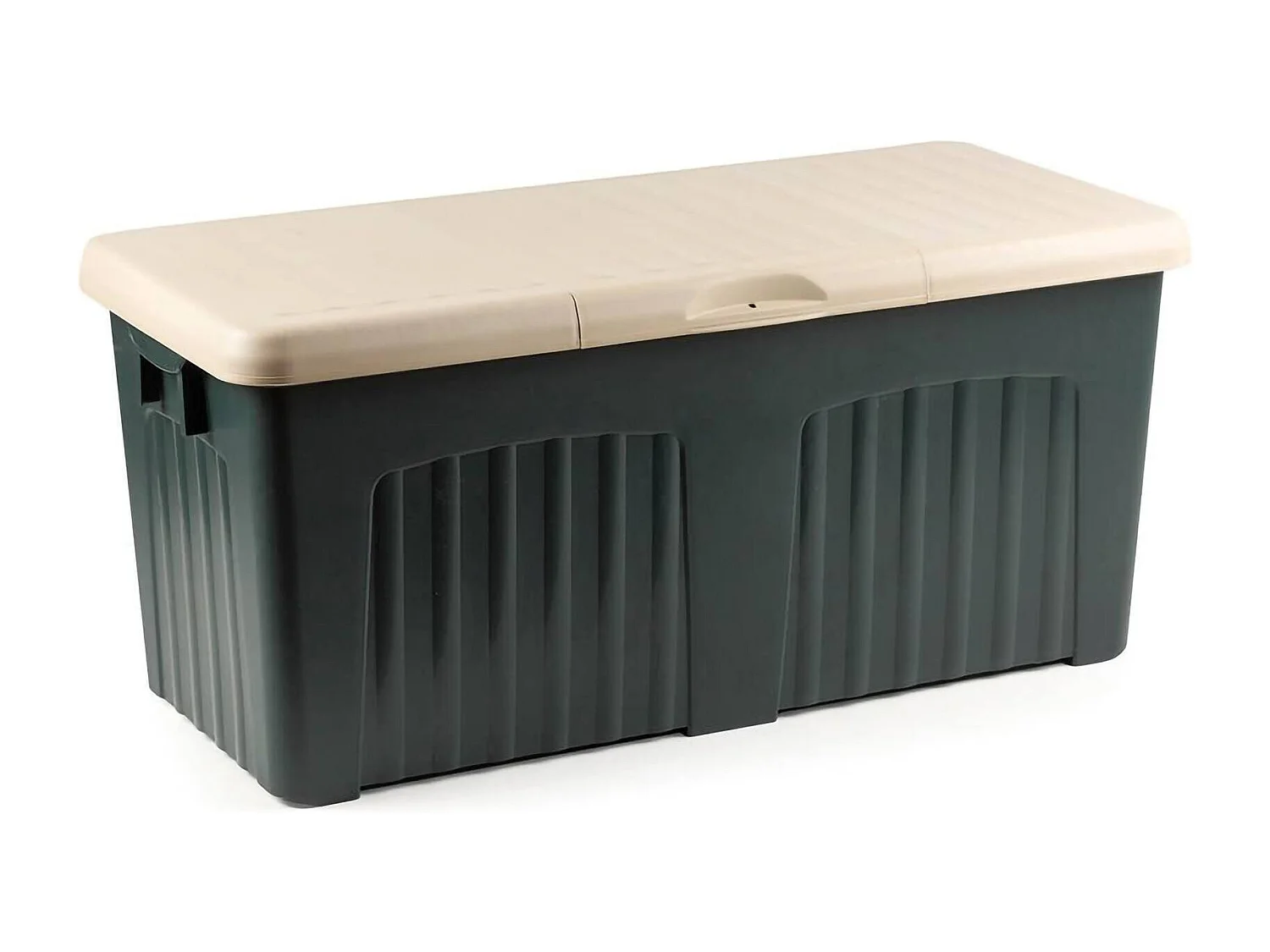 Daccorner Trunk, Multifunctionele opslagcontainer, Moderne koffer, 100% Made in Italy, 125x57h56 cm, Grijs