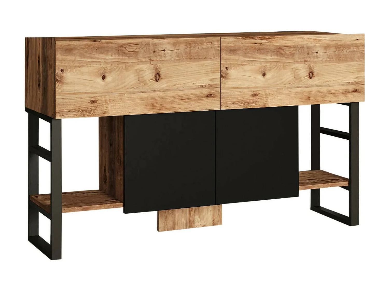 Consolle Dmarfell, TaMultifunctionele vlucht, kast, gangpadbureau, 139x43h84 cm, eiken