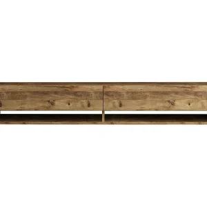 Dkechrid tv-houder,In de woonkamer, lage tv-kast, wandvoet, 180x32h29 cm, Eik Dkechrid tv-houder,In de woonkamer, lage tv-kast, wandvoet, 180x32h29 cm, Eik