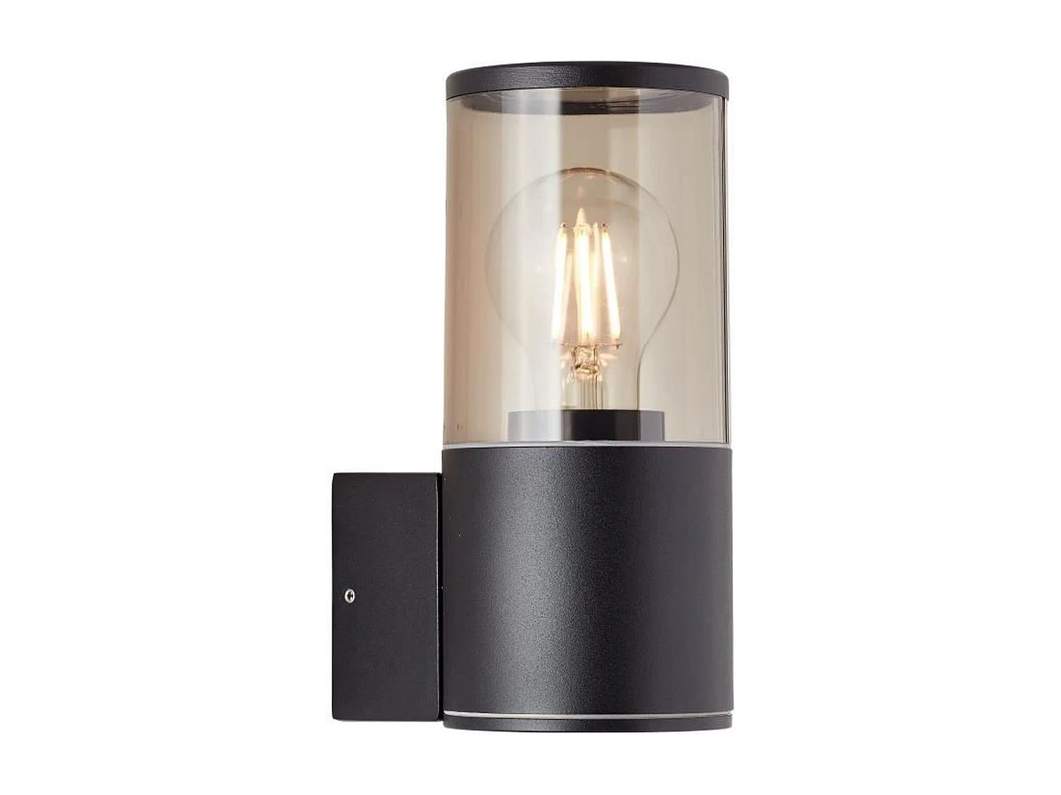 Buitenwandlamp SERGIORO van BRILLIANT, Aluminium/Kunststof, Mat Zwart, E27 20W, IP44