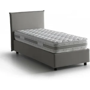 Dbaston eenpersoonsbed, Opbergbed met stoffen bekleding, 100% Made in Italy, Opening aan de voorkant, inclusief matras van 90×200 cm, Grijs Dbaston eenpersoonsbed, Opbergbed met stoffen bekleding, 100% Made in Italy, Opening aan de voorkant, inclusief matras van 90×200 cm, Grijs
