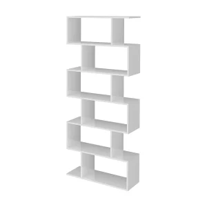 Dgiovan boekenkast, Kast met planken, Kantoorbibliotheek, 100% Made in Italy, 80x25h192 cm, Glanzend wit Dgiovan boekenkast, Kast met planken, Kantoorbibliotheek, 100% Made in Italy, 80x25h192 cm, Glanzend wit
