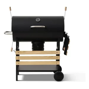 COOKINGBOX Mike Evolution Houtskoolbarbecue met Kar, 71 x 35 cm Kookoppervlak, Zwart COOKINGBOX Mike Evolution Houtskoolbarbecue met Kar, 71 x 35 cm Kookoppervlak, Zwart