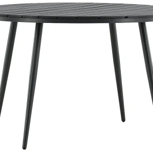 Break eettafel tuin Ø120cm zwart. Break eettafel tuin Ø120cm zwart.