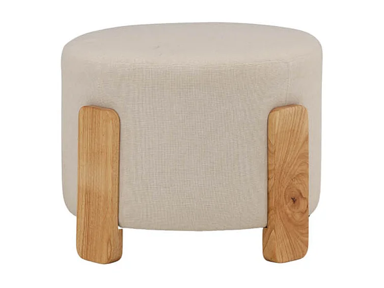 Coffey poef, hocker Ø52,5cm bruin.