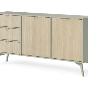 Commode 150 cm Wood – Dressoir op poten, modern, boho-stijl, Eucalyptus Commode 150 cm Wood – Dressoir op poten, modern, boho-stijl, Eucalyptus