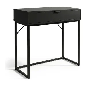 Consoletafel loftstijl MODENA 1 lade 80 cm zwart zwarte poten Consoletafel loftstijl MODENA 1 lade 80 cm zwart zwarte poten