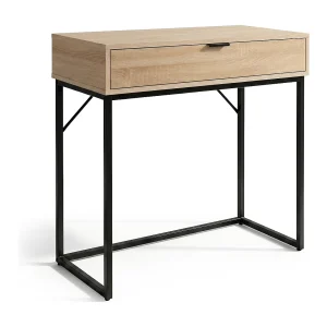 Consoletafel loftstijl MODENA 1 lade 80 cm sonoma eiken zwarte poten Consoletafel loftstijl MODENA 1 lade 80 cm sonoma eiken zwarte poten