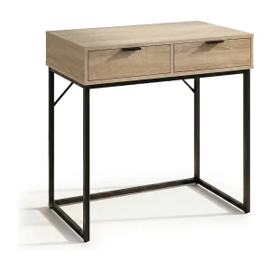 Consoletafel loftstijl ELANO 2 lades 80 cm sonoma eiken zwarte poten Consoletafel loftstijl ELANO 2 lades 80 cm sonoma eiken zwarte poten