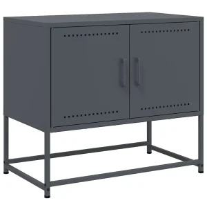 Cerlan Tv-meubel 68,5x39x60,5 cm staal antracietkleurig Cerlan Tv-meubel 68,5x39x60,5 cm staal antracietkleurig