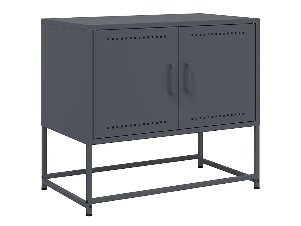 Cerlan Tv-meubel 68,5x39x60,5 cm staal antracietkleurig