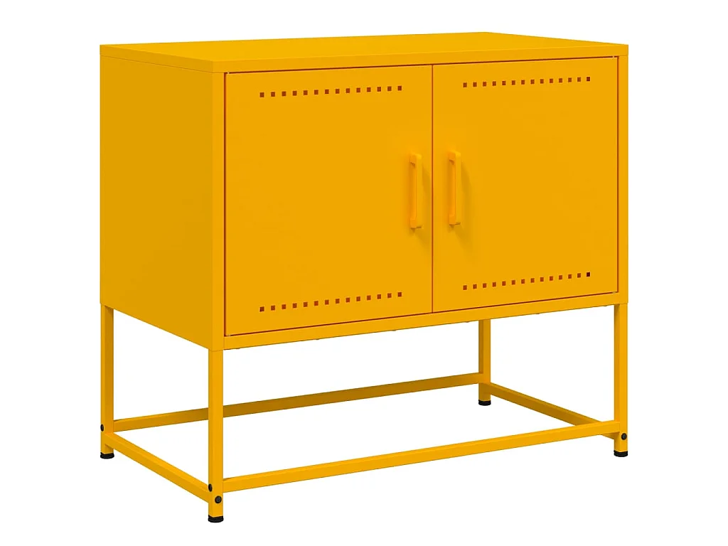 Cerlan Tv-meubel 68,5x39x60,5 cm staal mosterdgeel