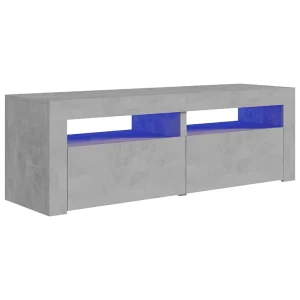 Denril  Tv-meubel met LED-verlichting 120x35x40 cm betongrijs