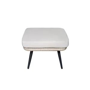 Buitenvoetenbank met beige kussen BELLAVISTA – Comfortabel en elegant voor tuin en terras Buitenvoetenbank met beige kussen BELLAVISTA – Comfortabel en elegant voor tuin en terras