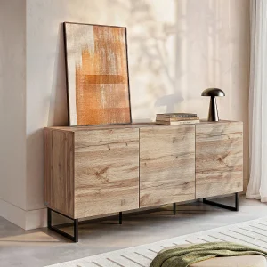 Buffetkast met 3 deuren – Kleur: naturel – CEVANIA Buffetkast met 3 deuren – Kleur: naturel – CEVANIA