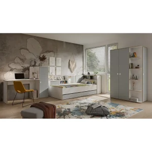 Complete kinderkamer ELYO – Bureau + Bed + Kast met boekenkast Complete kinderkamer ELYO – Bureau + Bed + Kast met boekenkast