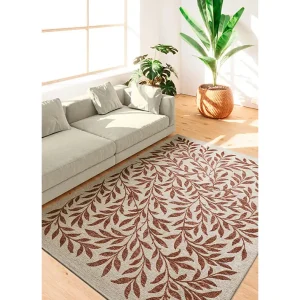 Buitentapijt – bloemmotieven – koper – 200×290 cm – LUA