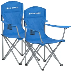 Campingstoel 76×51,5×95,5 cm blauw Campingstoel 76×51,5×95,5 cm blauw