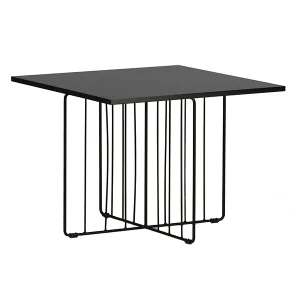Dayton bijzettafel 40x40cm zwart.