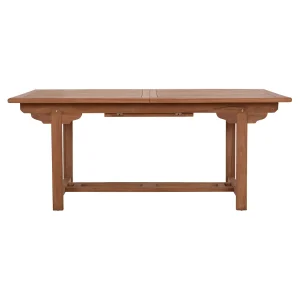 CRANDER uitschuifbare eettafel in massief teakhout naturel 180/240 x 100 x 76 cm CRANDER uitschuifbare eettafel in massief teakhout naturel 180/240 x 100 x 76 cm