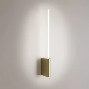 Brilliant Series 1-lichts LED-wandlamp, goudkleurige afwerking, minimalistisch cilindrisch ontwerp, dimbare TRIAC-technologie, IP20, 5W, 3000K Brilliant Series 1-lichts LED-wandlamp, goudkleurige afwerking, minimalistisch cilindrisch ontwerp, dimbare TRIAC-technologie, IP20, 5W, 3000K