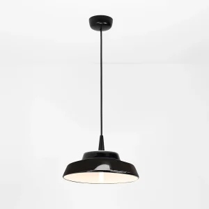 Circus Black LED-hanglamp, modern design met handgemaakte keramische diffuser, diameter 24 cm, warm licht 2700K, witte afwerking