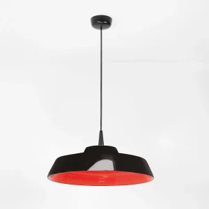 Circus Black LED-hanglamp, handgemaakt keramisch ontwerp, rode kleur, diameter 35 cm, TRIAC-dimbaar, voor binnen, 8W, 3000K Circus Black LED-hanglamp, handgemaakt keramisch ontwerp, rode kleur, diameter 35 cm, TRIAC-dimbaar, voor binnen, 8W, 3000K