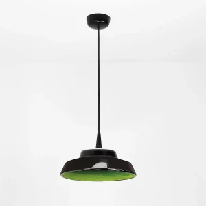 Circus Black LED-hanglamp, handgemaakte groene keramische diffuser, TRIAC-dimbaar, hoogte 300 cm, 8W, CRI 90, IP40, Italiaans design Circus Black LED-hanglamp, handgemaakte groene keramische diffuser, TRIAC-dimbaar, hoogte 300 cm, 8W, CRI 90, IP40, Italiaans design