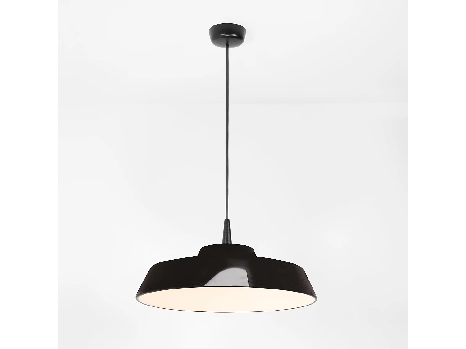 Circus zwarte LED-hanglamp 8W 2700K 35cm, handgemaakt keramisch ontwerp uit Italië voor elegante interieurs en verlichting
