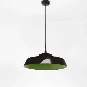 Circus Black LED-hanglamp, handgemaakte keramische diffuser, groene afwerking, diameter 35 cm, warm licht 2700K, TRIAC-dimbaar Circus Black LED-hanglamp, handgemaakte keramische diffuser, groene afwerking, diameter 35 cm, warm licht 2700K, TRIAC-dimbaar