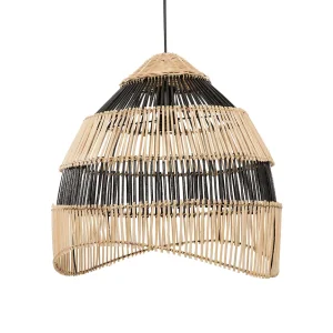 De Striped Hanglamp – Natuurlijk Zwart – M_40