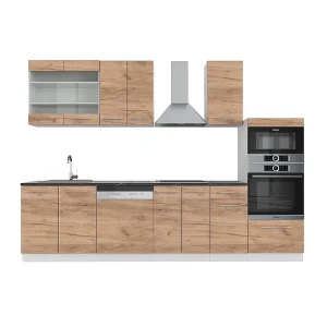 Complete keukeneenheid eik goud/wit 300x46x81.6 fame-line Complete keukeneenheid eik goud/wit 300x46x81.6 fame-line