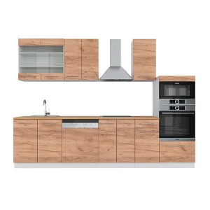 Complete keukeneenheid eik goud/wit 300x60x81.6 fame-line Complete keukeneenheid eik goud/wit 300x60x81.6 fame-line