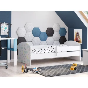 Cama de criança 140 x 70 colchão e estrado incluídos Kobi Luk Stars Cama de criança 140 x 70 colchão e estrado incluídos Kobi Luk Stars
