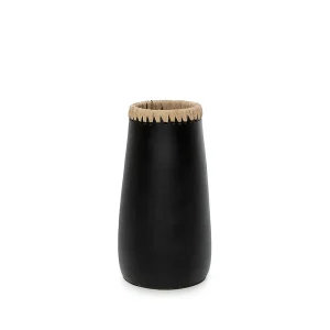 De Sneaky Vaas – Zwart Naturel – M
