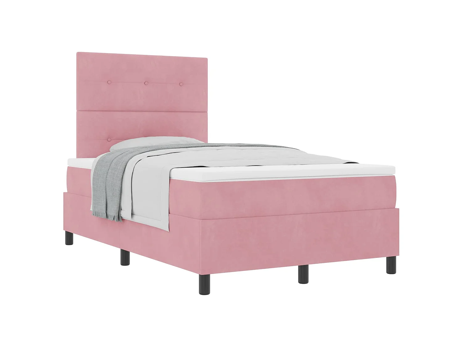 Boxspringbed met matras Roze 120 x 190 cm Fluweel