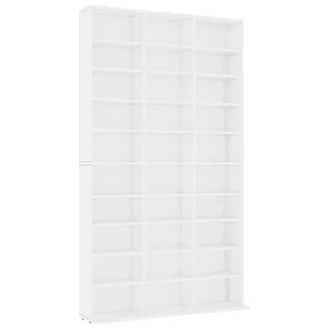 Cd-kast 102x23x177,5 cm bewerkt hout wit