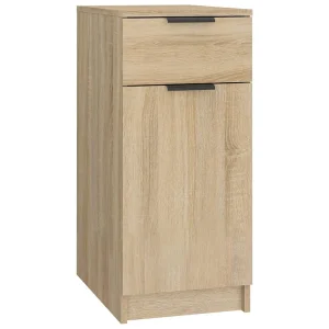 Bureaukast 33,5x50x75 cm bewerkt hout sonoma eikenkleurig Bureaukast 33,5x50x75 cm bewerkt hout sonoma eikenkleurig