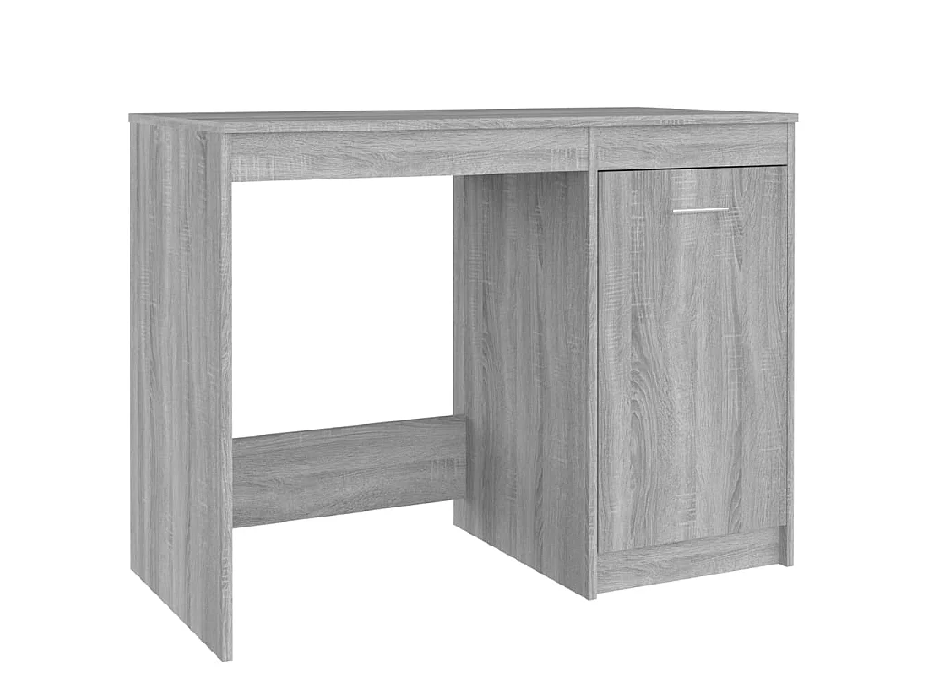 Bureau 100x50x76 cm bewerkt hout grijs sonoma eikenkleurig