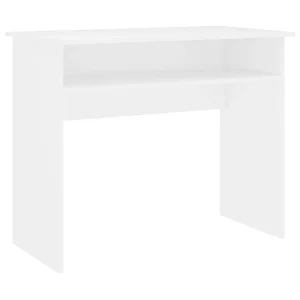 Bureau 90x50x74 cm bewerkt hout wit Bureau 90x50x74 cm bewerkt hout wit