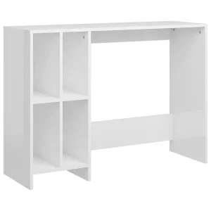 Bureau 102,5x35x75 cm bewerkt hout hoogglans wit Bureau 102,5x35x75 cm bewerkt hout hoogglans wit