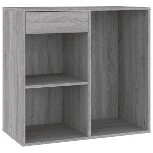 Cosmeticakast 80x40x75 cm bewerkt hout grijs sonoma eikenkleur Cosmeticakast 80x40x75 cm bewerkt hout grijs sonoma eikenkleur