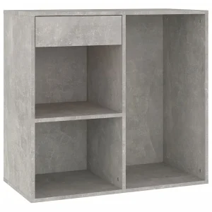 Cosmeticakast 80x40x75 cm bewerkt hout grijs
