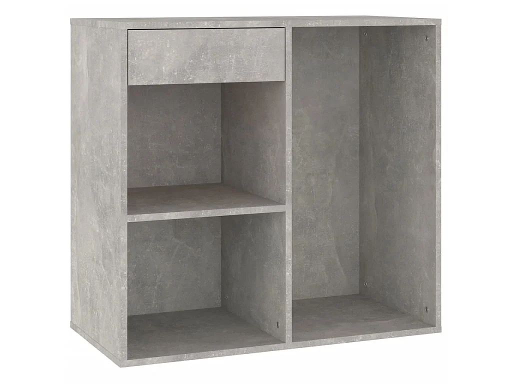 Cosmeticakast 80x40x75 cm bewerkt hout grijs