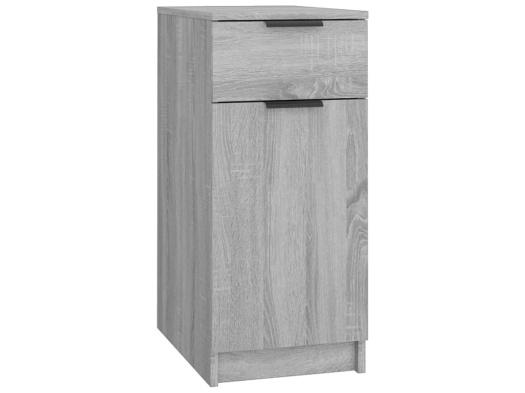Bureaukast 33,5x50x75 cm bewerkt hout grijs sonoma eikenkleurig