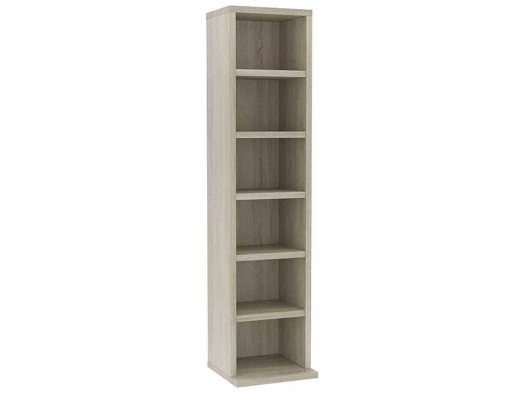 Cd-kast 21x20x88 cm bewerkt hout sonoma eikenkleurig