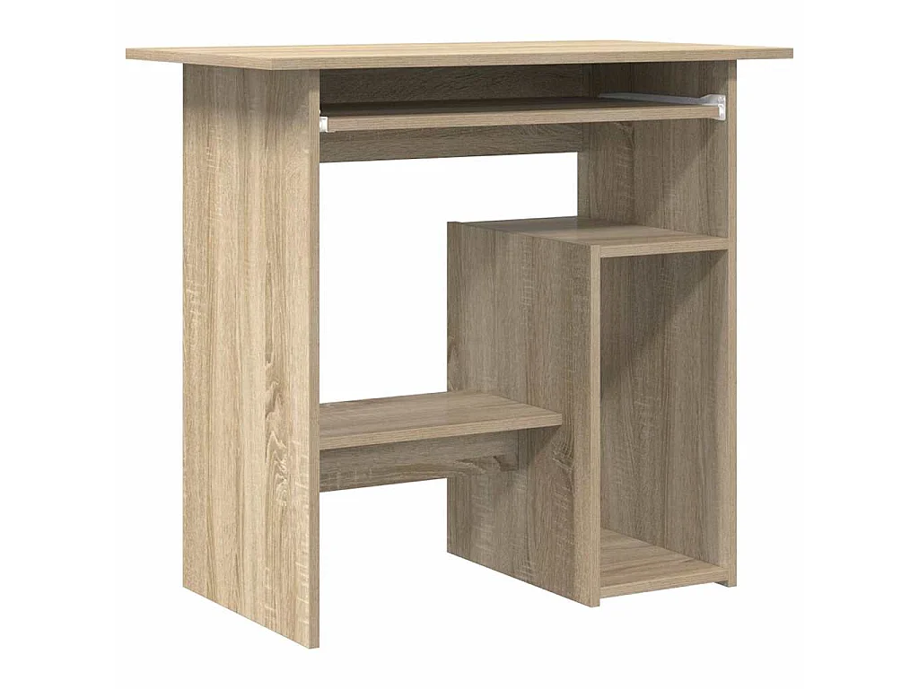 Bureau 80x45x74 cm bewerkt hout sonoma eikenkleurig